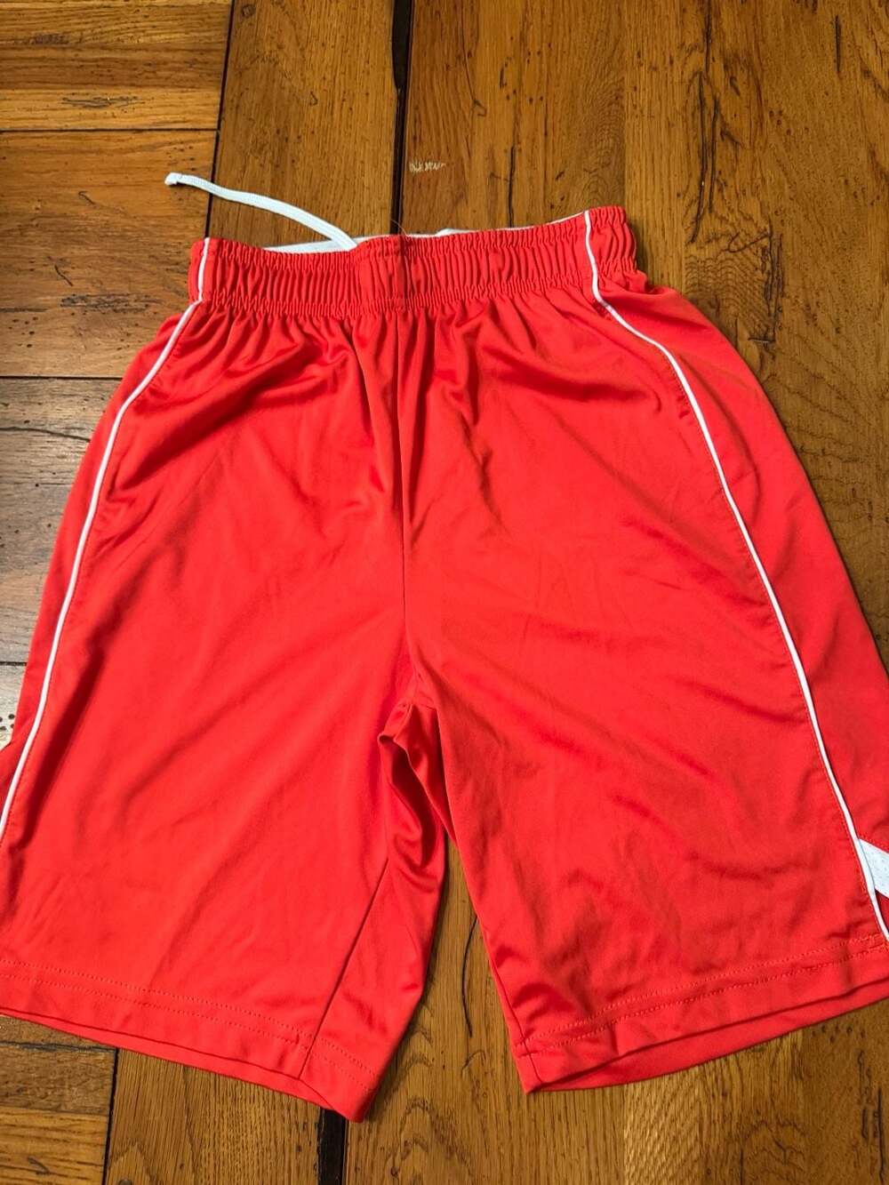 Champro Men's Athletic Basketball Shorts orange with White Piping Size Small

B1